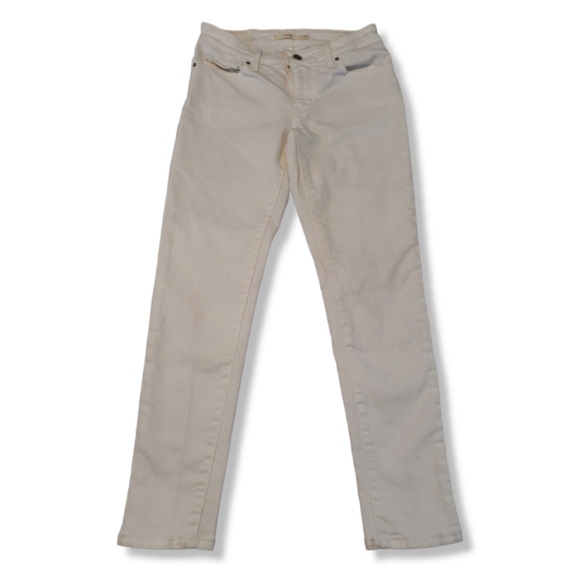 Levi's Jeans Size 26 711 Skinny Jeans Women's White Denim Pants Low Rise Jeans